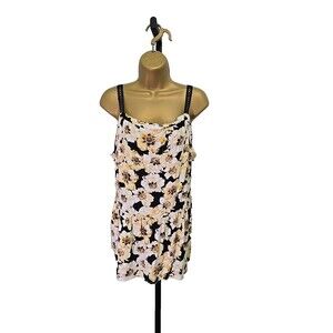 Maurices Tank Camisole Womens Plus 2X Sunflower Boho Embroidered Summer Vacation